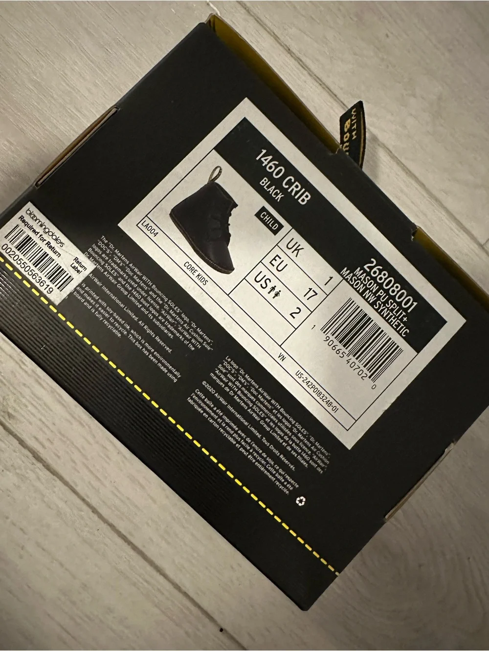Black Leather Lace-Up Baby Booties